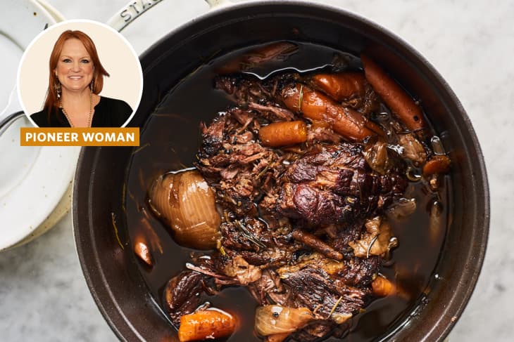 pioneer woman's pot roast in dutch oven