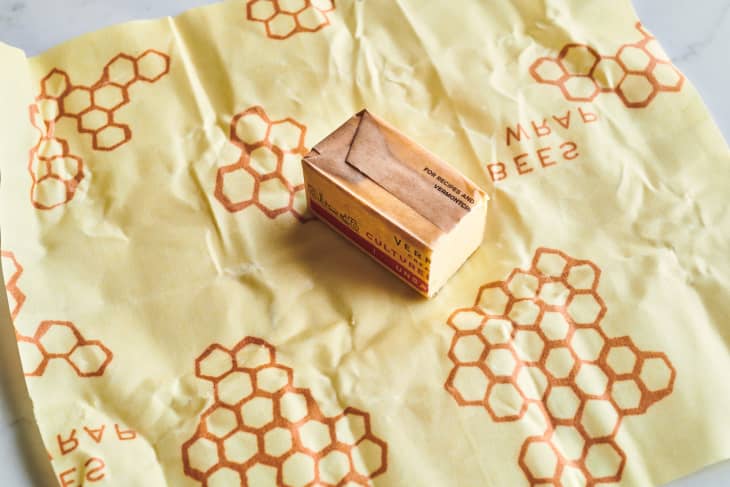 butter on a bees wrap package