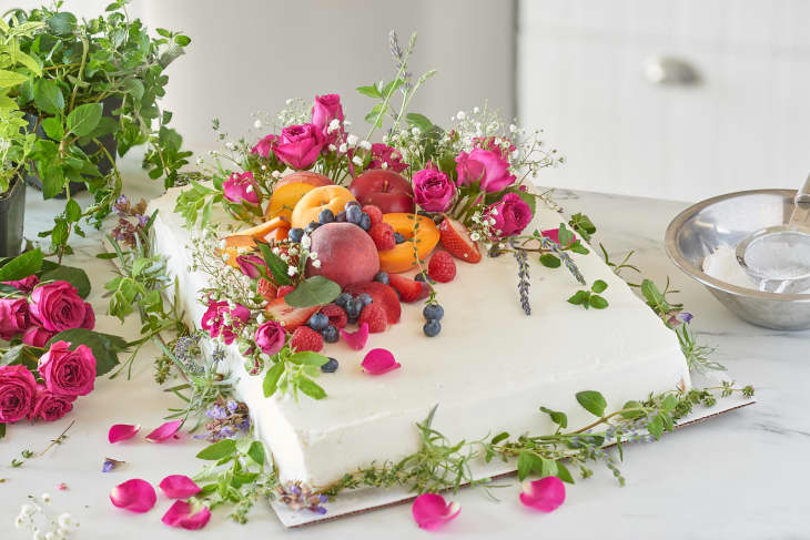 Favorite Now, Make Later: Edible Flower Cake - Brit + Co