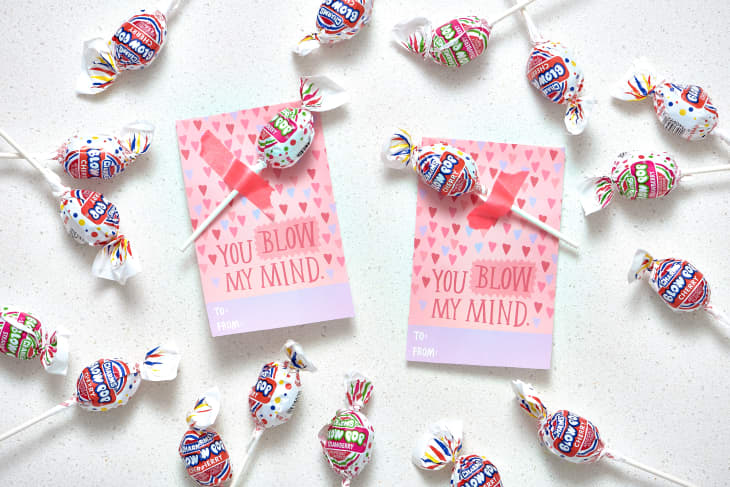 Printable Valentine's Day Card: Blow Pop | Kitchn