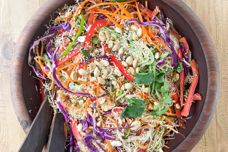 Spring Roll Salad in bowl