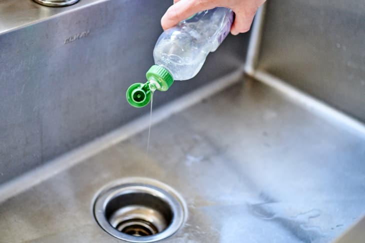 Dish Soap Tip for Unclogging Greasy Backed Up Drains The Kitchn