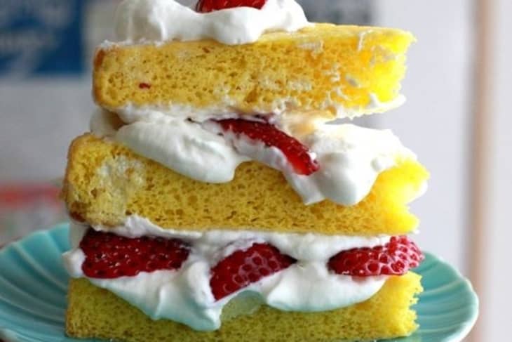 Recipe: Duck Egg Sponge Cake with Cream & Strawberries | The Kitchn