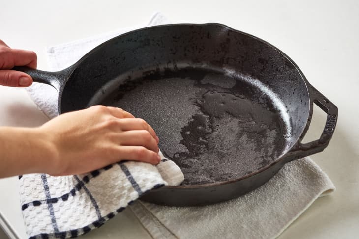 Seasoning a skillet in deals the oven