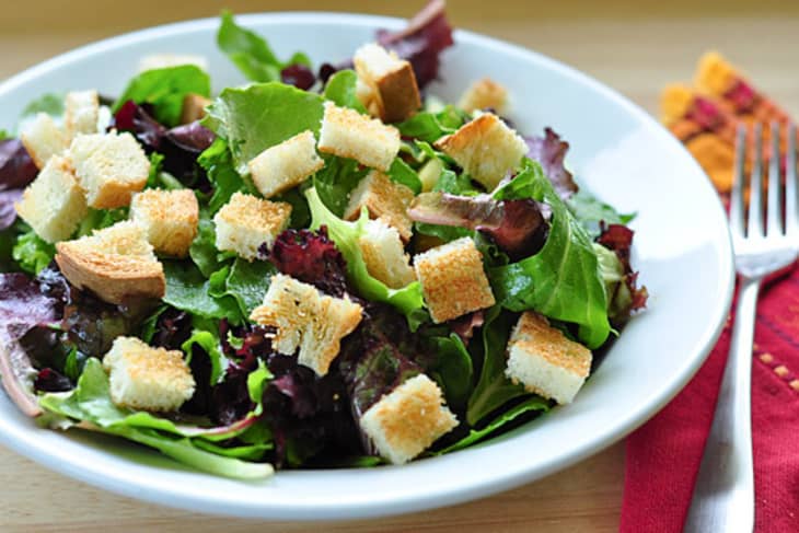 How To Make Quick Salad Croutons in the Toaster | The Kitchn