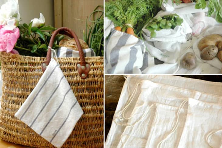 Easy Green DIY Sew Produce Bags From Tea Towels The Kitchn
