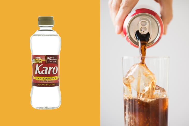 Diptych of corn syrup and soda