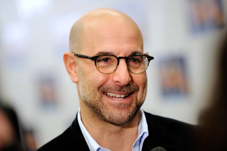 Director Stanley Tucci attends a meet and greet with the cast of Broadway's "Lend Me a Tenor" at The New 42nd Street Studios on February 25, 2010 in New York City.