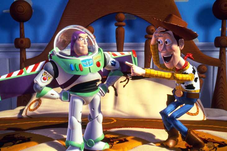 TOY STORY, Buzz Lightyear, Woody, 1995 ©Buena Vista Pictures/courtesy Everett Collection