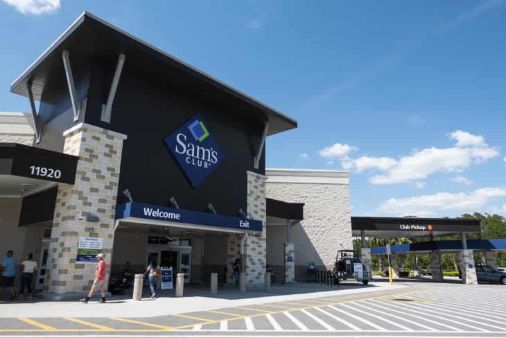 Orlando, FL/USA - 04/24/19: Sam's Club  is an American chain of membership-only retail warehouse clubs owned and operated by Walmart Inc., founded in 1983 and named after Walmart founder Sam Walton.