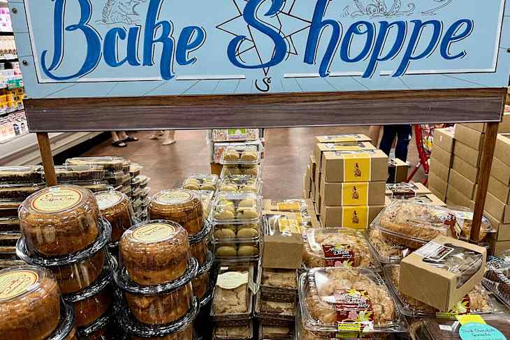 The goodies on display in the Trader Joe's Bake Shop.
