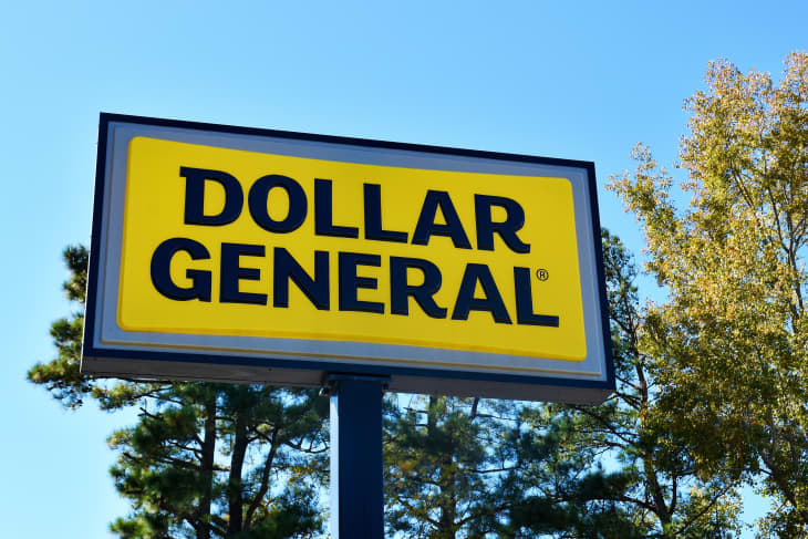Dollar General Store Sign, Nashville, North Carolina, USA, October 23, 2023