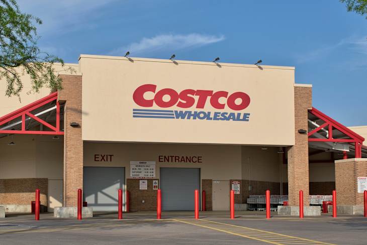 Houston, Texas USA 04-07-2024: Costco Wholesale storefront exterior business company closed.