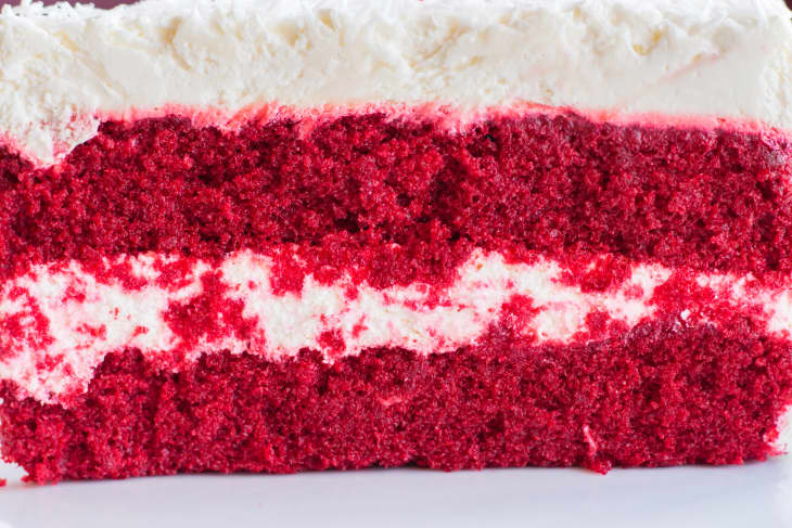 Red velvet slice of cake