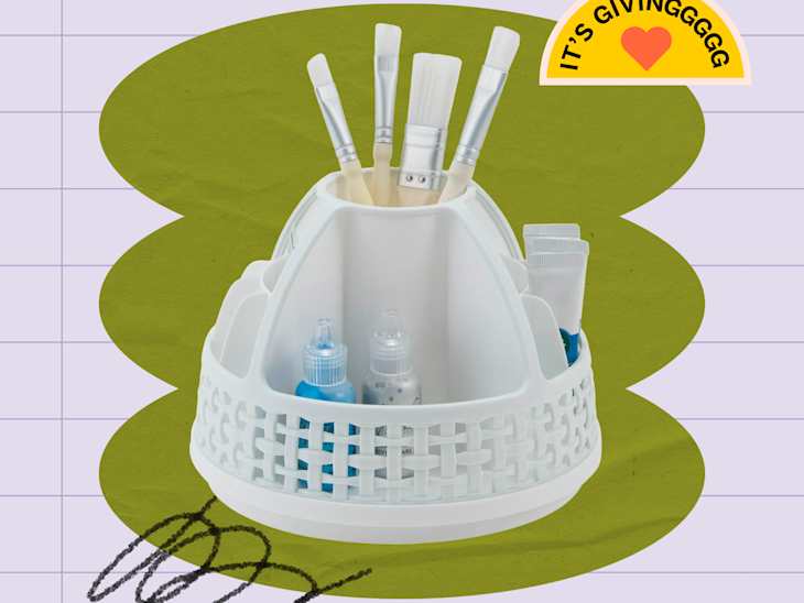 Thinkspace Beauty Rotating Cosmetic Organizer, White