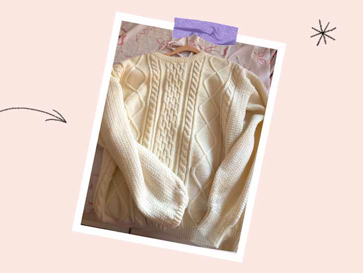 Rory Gilmore typer thrifted sweater