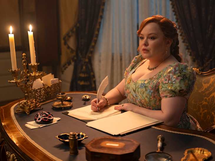 Nicola Coughlan as Penelope Bridgerton in episode 405 of Bridgerton