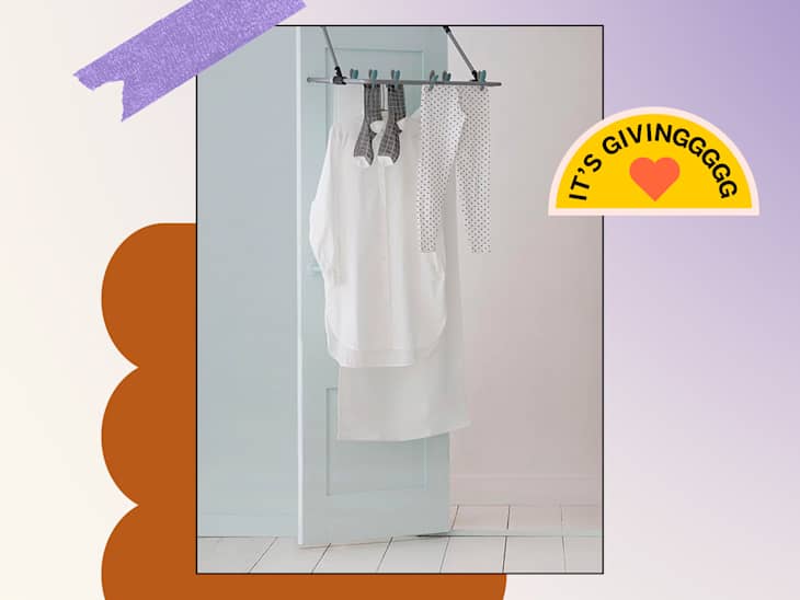 The Brabantia Over-the-Door Drying Rack Takes Up Zero Floor Space ...