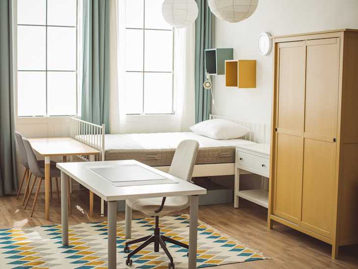 University dorm room
