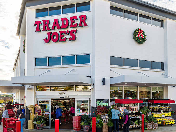 Raleigh, North Carolina USA-11 16 2022: Trader Joe's is a Specialty Grocery Store Chain Based in California.