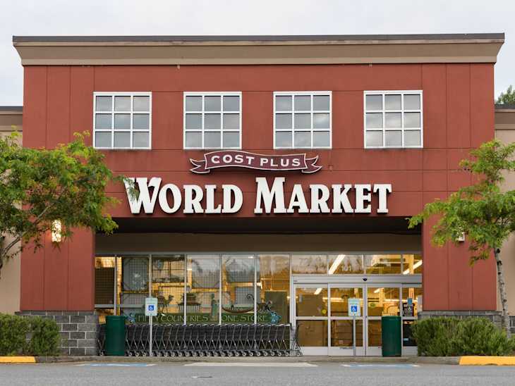 Redmond, WA, USA - June 04, 2023; Facade of Cost Plus World Market store owned by Kingswood Capital Magement with no people