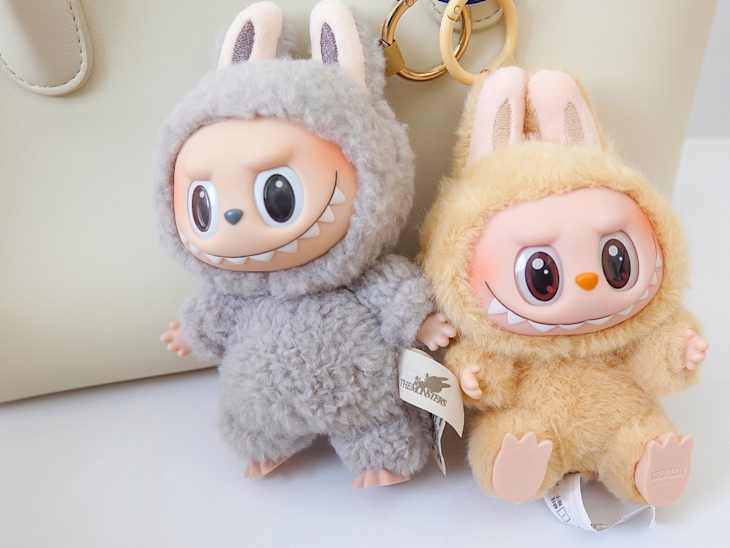 June 14, 2025 - Jakarta, Indonesia : Labubu The Monsters on white bag