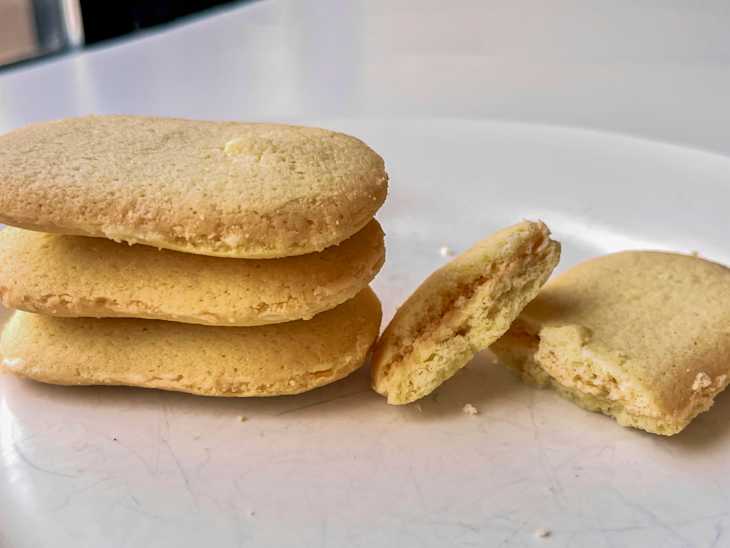 Milano Chai Latte Cookies on a plate.