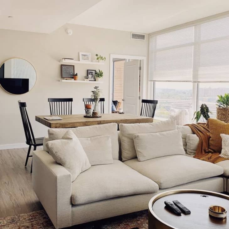 Bright and open living and dining space