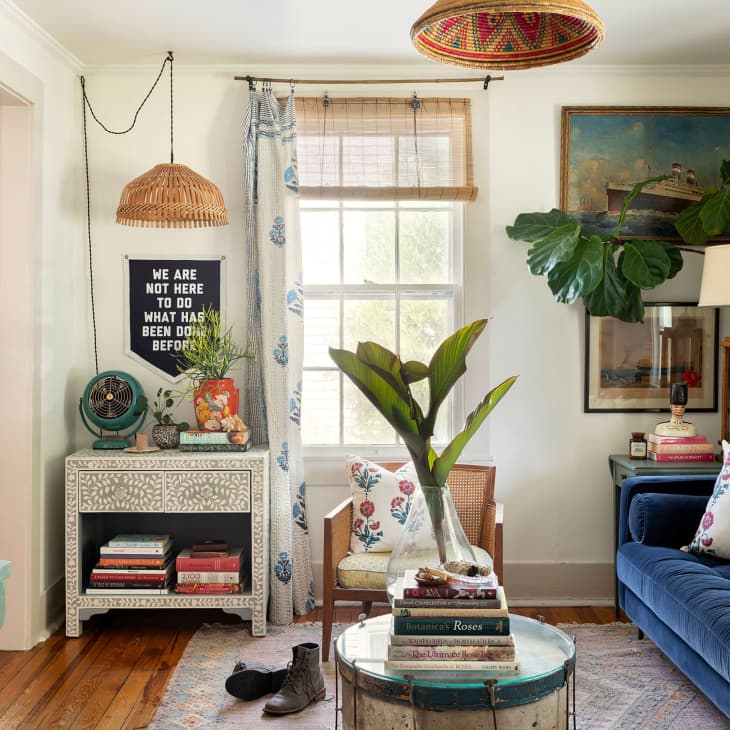 Eclectic living room
