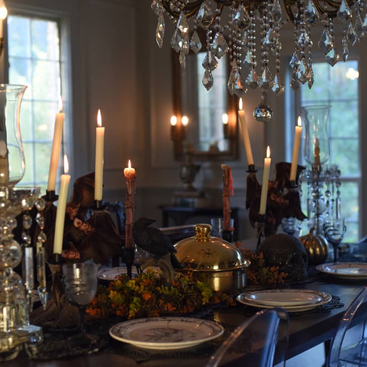 Candle light dining room.