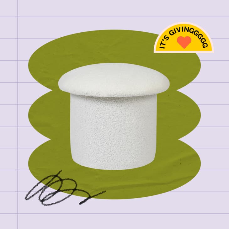 This Boho World Market Mushroom Ottoman Has Secret Storage Dorm