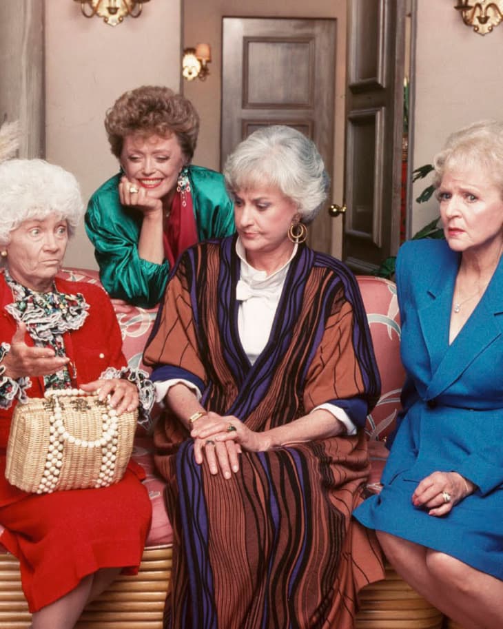 still image of the women stars of the NBC tv show The Golden Girls