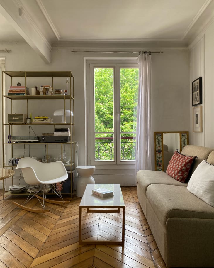 Parisian apartment decorated with various vintage finds.