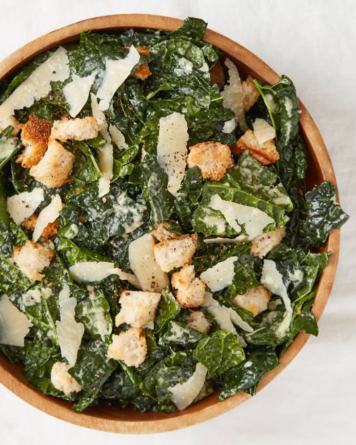 Kale Caesar Salad Recipe (5Ingredients) The Kitchn