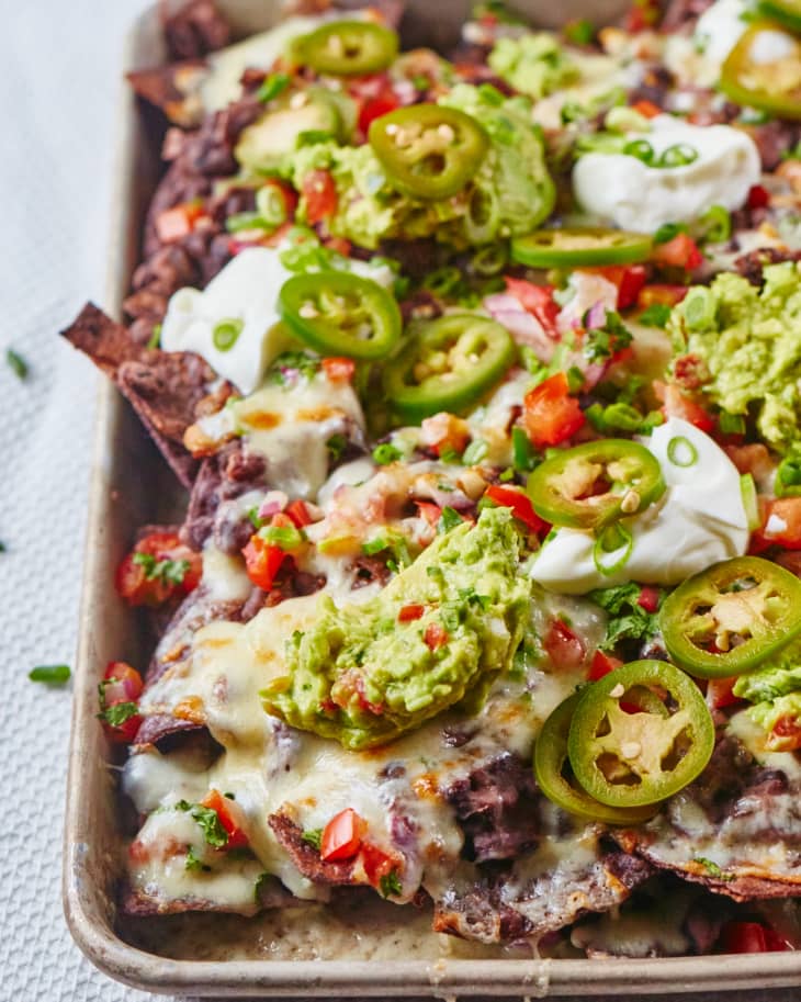 Recipe Loaded Veggie and Black Bean Nachos The Kitchn