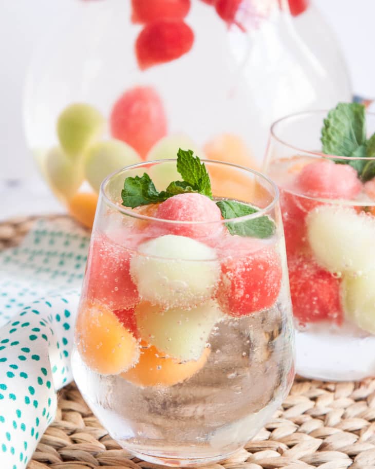 Brighten Up Summer Drinks with Melon Ball Ice Cubes The Kitchn
