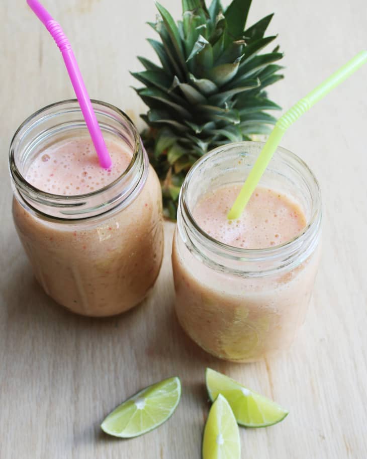 Recipe HoneyLime Fruit Salad Smoothie The Kitchn