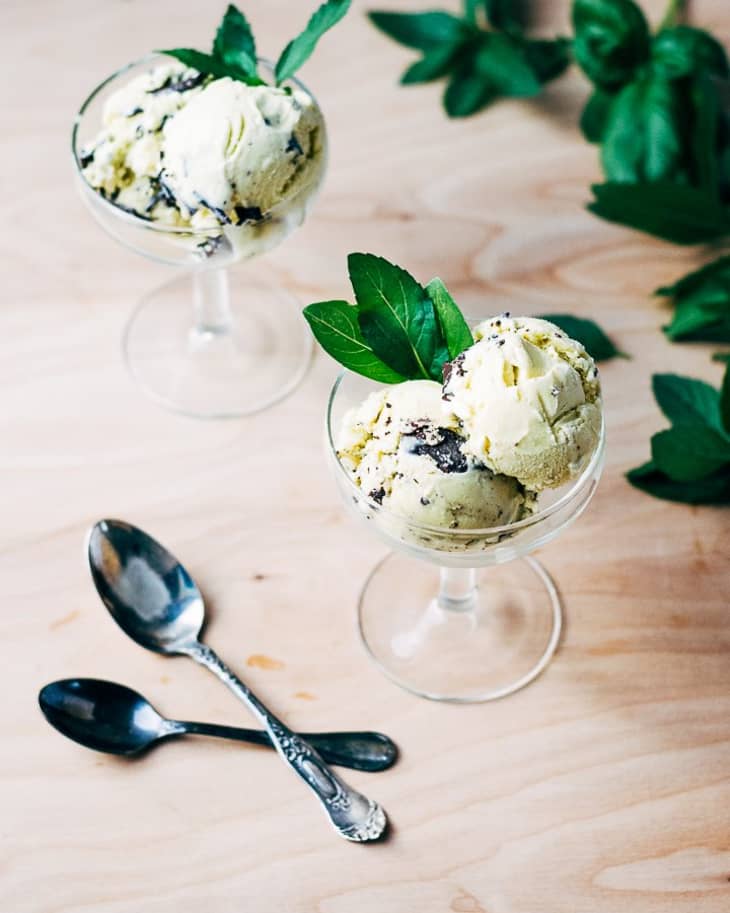 This Basil and Mint Chocolate Chip Ice Cream Is Doing Everything Right