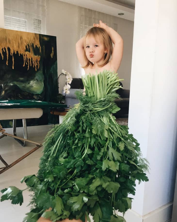 Mom "Dresses" Her Daughter in Clothing Made of Food The Kitchn
