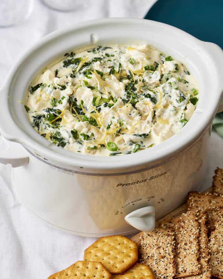 Recipe Slow Cooker SpinachArtichoke Dip The Kitchn