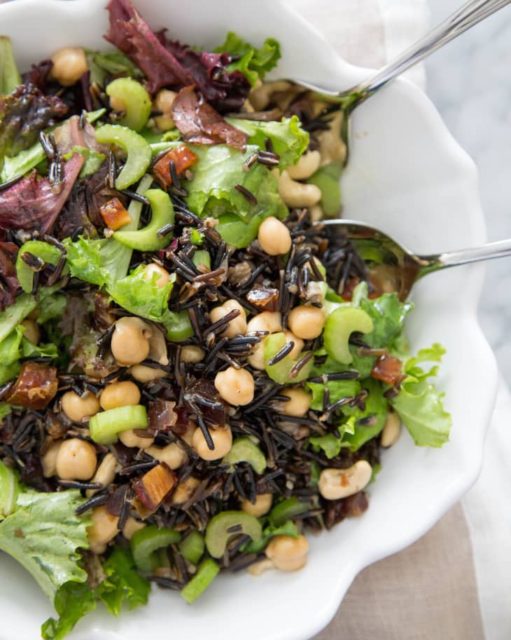 Recipe Wild Rice and Mixed Greens Salad The Kitchn