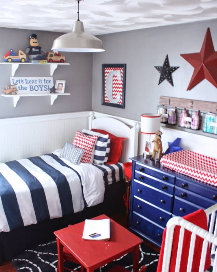 A Red White Blue Boys Room Apartment Therapy