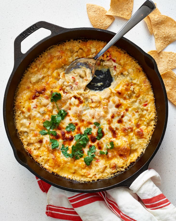 White Chicken Chili Skillet Dip The Kitchn