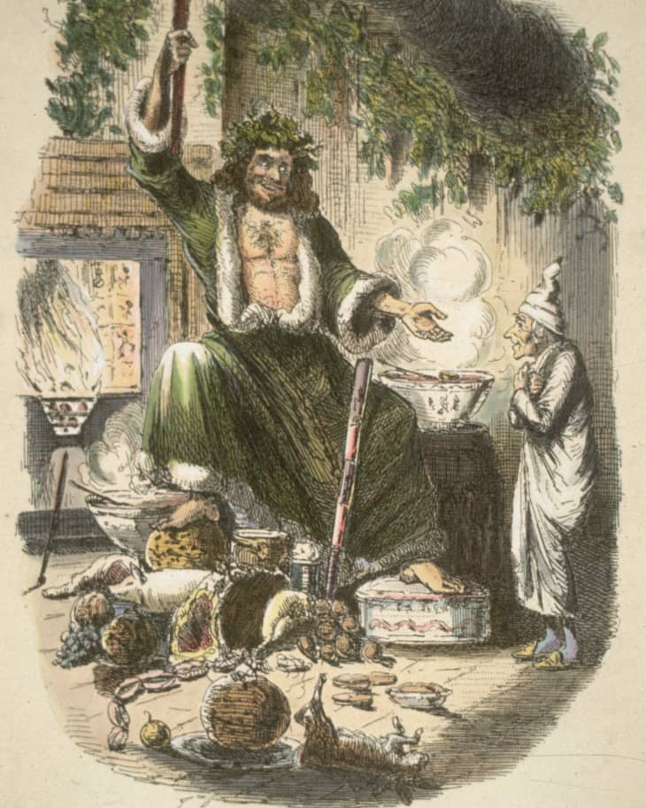 A Christmas Carol, Scrooge and the Ghost of Christmas Present