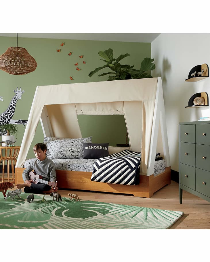 crate and kid tent bed