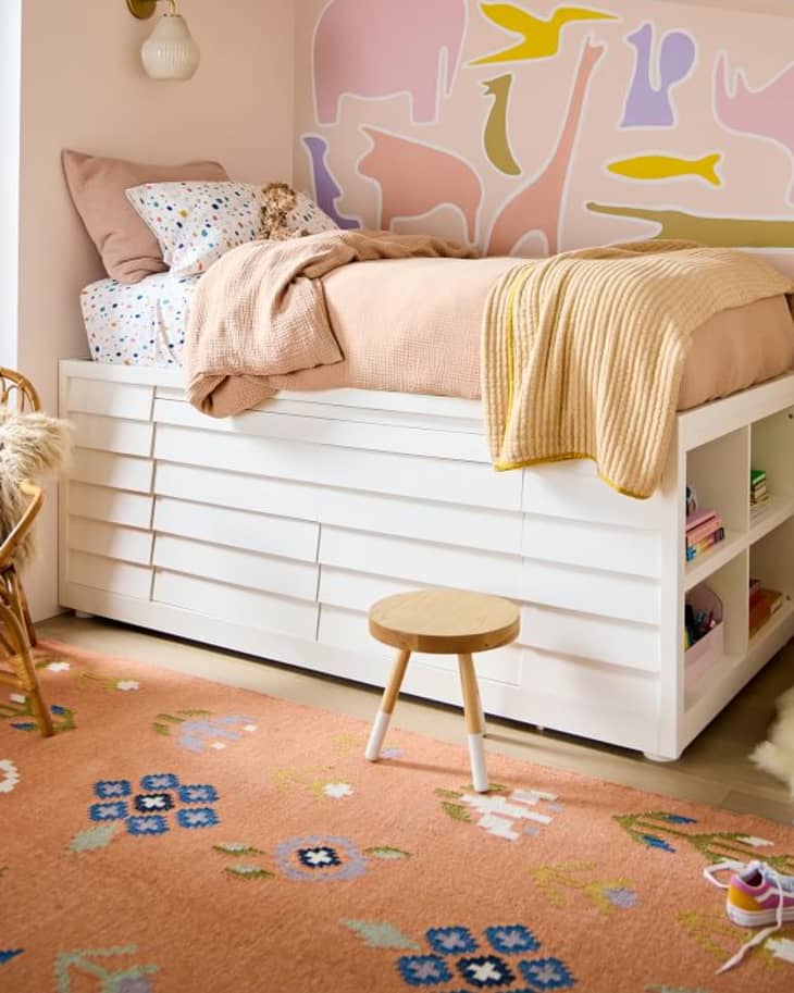 Space-Efficient Kids Storage Organizer for Small Bedrooms, Corner