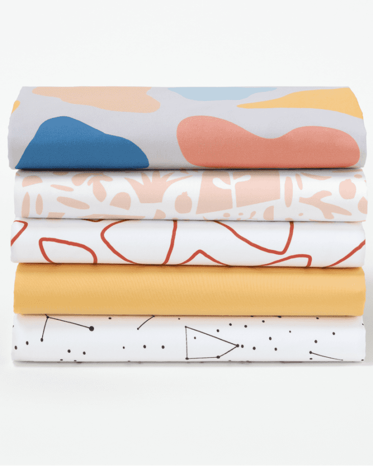 Tuft & needle colorful patterned toddler sheet set