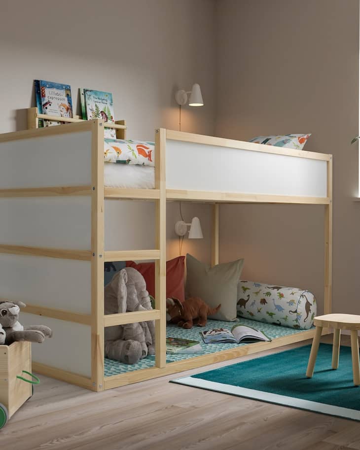 Ikea white childrens bed online