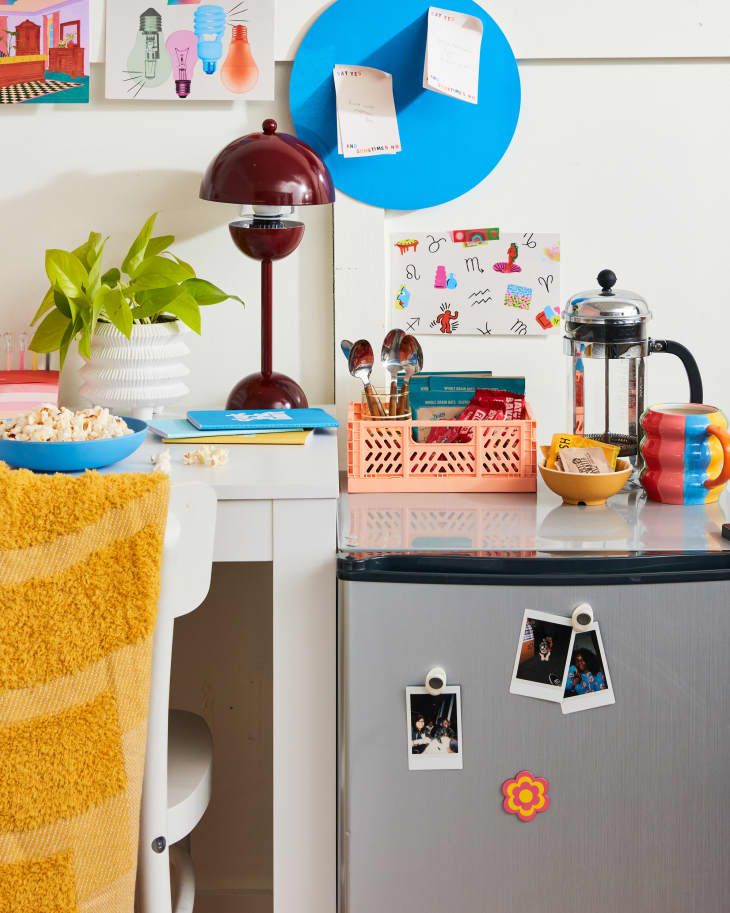 An efficient kitchen space can go a long way in any college dorm