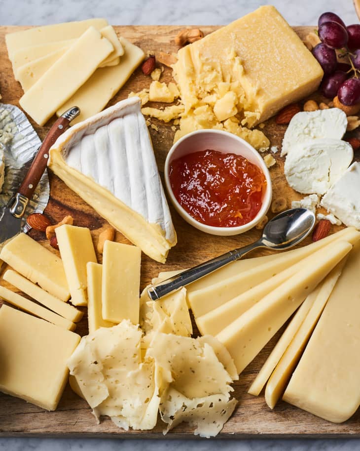Homemade cheese board.